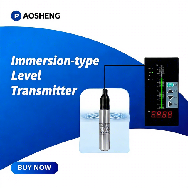 Aosheng Stainless Steel Level Transmitters | Radar/Ultrasonic/Capacitive Types | IP68 Protection | Customizable | ODM/OEM