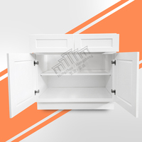 Armoires de cuisine RTA en stock, prêtes à être expédiées depuis l'entrepôt américain B33-B36, livraison gratuite, armoires en bois massif abordables pour la rénovation