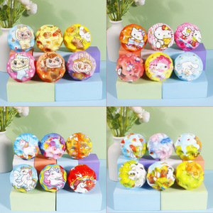 Pelota elástica de silicona TPE de 22 cm para muñeca, para ejercitar la mano en niños y ancianos, ideal para actividades al aire libre. - Product Image 5