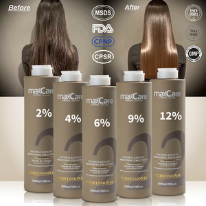 Nueva Crema Alisadora Reparadora del <span class=keywords><strong>Cabello</strong></span> con Nanoplastia <span class=keywords><strong>de</strong></span> Queratina Brasileña Orgánica, Tratamiento Capilar Nanoplastia Maxcare - Product Image 1