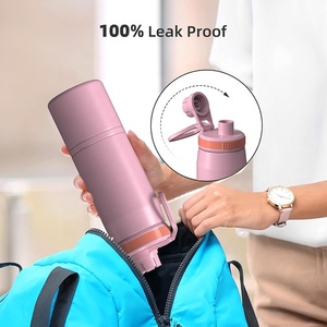 Bouteille de sport <span class=keywords><strong>OASE</strong></span> 20oz Bouteille d'eau isolée en acier inoxydable à double paroi avec large ouverture - Product Image 6