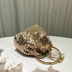 Il nuovo temperamento da donna alla moda che tiene la borsa e la borsa per banchetti lucida per la cena possono essere borse firmate a tracolla monospalla di lusso - Product Image 4