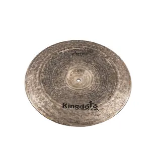 2023 Kingdo China fábrica hecha a mano Tratamiento esmerilado B20 16 ''Dark China Cymbal Juego de platillos de estilo original y antiguo