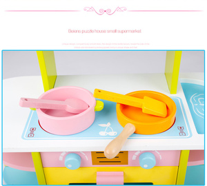 Fai finta di giocare a giocattoli Set di giocattoli <span class=keywords><strong>da</strong></span> <span class=keywords><strong>cucina</strong></span> <span class=keywords><strong>in</strong></span> <span class=keywords><strong>legno</strong></span> per bambini - Product Image 4