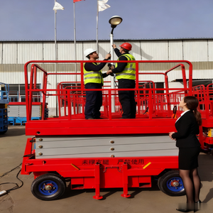 Nouvelle plateforme élévatrice mobile électrique à ciseaux en promotion - Monte-charge de construction en métal pour usage domestique et hôtelier - Product Image 5