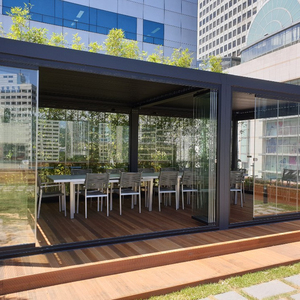 Porta in vetro di vetro porta a libro porta scorrevole in vetro temperato - Product Image 3