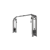 Machine de musculation à double poulie et câble en acier pour entraînement croisé, équipement de fitness pour jambes, dos, poitrine, bras, usage commercial multifonctionnel