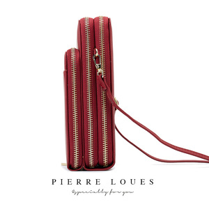 Bolso cruzado para teléfono Pierrelou con múltiples cremalleras, gran capacidad, diseño vertical, uso diario - Product Image 4