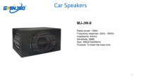 GMINJOO Caisson de basses actif sous siège 8 pouces 150W 4 Ohm pour mise à niveau radio d'origine OEM