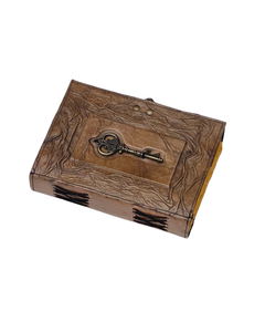 Vintage Leather Journal <b>with</b> <b>Lock</b> Hardcover Key <b>Diary</b> Notebook Antique Deckle Edge Sketchbook for Writing Drawing and Gifts - Product Image 5