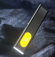 Mini Linterna LED Recargable, Linterna de Bolsillo de 500 Lúmenes, Luz COB Impermeable, Linterna de Trabajo con Imán EDC para Camping