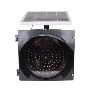 Meilleur prix 300mm ambre clignotant solaire LED voyant d'avertissement de trafic - Product Image 1