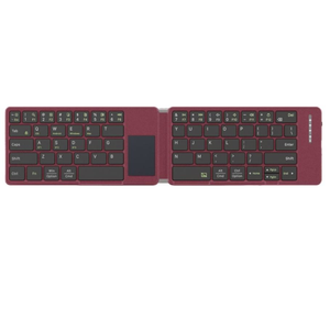 <b>Wireless</b> BT Folding Leather case <b>Keyboard</b> with Touchpad, Silent <b>Keyboard</b>, Portable Business Travel <b>Keyboard</b> for Laptop in Stock - Product Image 1