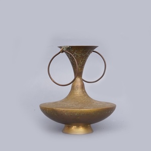Chinese Style Copper Storage Amphora Individual Indoor Decorative Mini Amphora Gold Luxury Antique Amphora