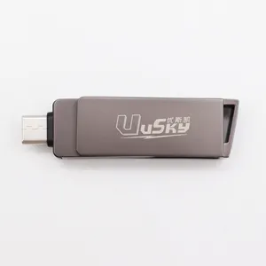 USB A USB C METALスイベルスティックUSB2.0USB3.0 USB3.1 1GB-512GBUSBフラッシュドライブ