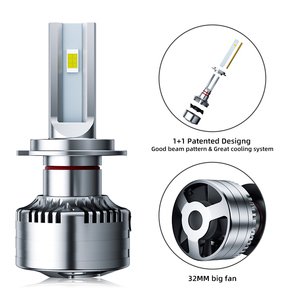 Ampoules LED pour phares de voiture H1 H3 H4 F9 H7 H11 H13 Hb3 Hb4 9005 9006 9012, livraison directe - Product Image 3