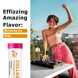 Comprimés effervescents de collagène à marque privée avec vitamine C et acide hyaluronique pour hommes et femmes, favorisant la santé des cheveux, de la peau et des ongles - Product Image 5