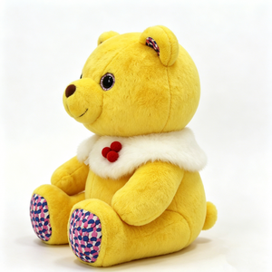 Custom <b>Cute</b> Sitting Yellow <b>Bear</b> Plush Toy Unique Design Teddy <b>Bear</b> Gift for Babies Halloween Fashion Accent Plush - Product Image 3