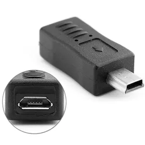 סיטונאי באיכות גבוהה מיקרו USB נקבה למיני USB זכר מתאם מחבר ממיר מתאם למחשב טלפון כבלים