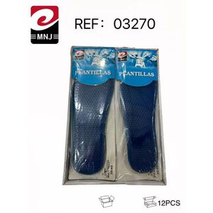 Plantillas Women's Shoe Insoles Blue Size 38-40 Pack Of 12 - Product Image 1