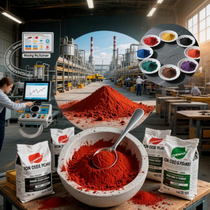 良好的化学稳定性和不褪色特性 工业级无机颜料，用于塑料和橡胶 铁氧化物颜料 - Product Image 2