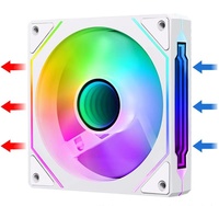 Vente en gros ARGB Ventilateur de refroidissement pour ordinateur de bureau PWM Sync ARGB Effet lumineux Haut débit d'air Ventilateur de boîtier d'ordinateur Ventilateurs de refroidissement