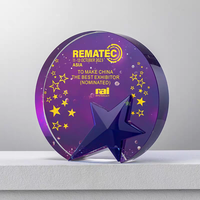 Nouveau design de trophée en cristal personnalisé, récompense en cristal vierge avec impression UV de haute qualité pour cadeau souvenir