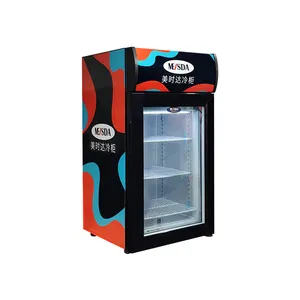 Meisda SD50B 50L vendita calda Gelato Gelato ghiacciolo display congelatore per bar e uso alberghiero