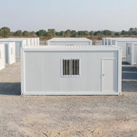 TOPPRE Maisons préfabriquées en conteneurs Maisons préfabriquées 2 chambres Maison en conteneur détachable 3 chambres avec cuisine et séjour