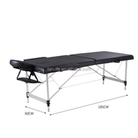 Table de massage pliable portable en ABS et PC de haute qualité à 2 sections, design moderne, mobilier de salon, compatible avec les prises US/AU