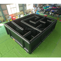 Structure gonflable de jeu extérieure pour Halloween, château gonflable noir