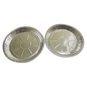 Barquette <span class=keywords><strong>jetable</strong></span> en PP et <span class=keywords><strong>aluminium</strong></span> recyclable de 9 pouces pour pain, gâteaux, pâtisseries, moule à tarte, <span class=keywords><strong>plat</strong></span> à pizza rond pour <span class=keywords><strong>four</strong></span> - Product Image 1
