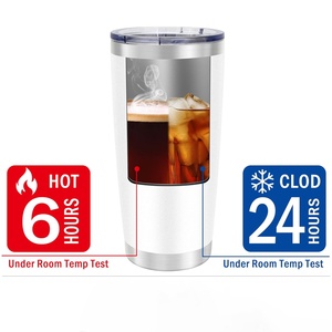 Mug de voyage isotherme en acier inoxydable de 20 oz avec paille, isolation sous vide à double paroi, impression de logo personnalisé, résistant aux chutes, portable - Product Image 4