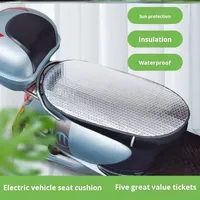 Livraison directe en gros transfrontalière pour véhicule électrique moto housse de siège Anti-soleil coussin en aluminium coussins de siège oreiller