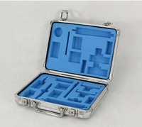 Boîtier de rangement compact en aluminium personnalisable OEM/ODM, mallette de transport pour outils avec mousse prédécoupée, protection robuste, logo personnalisé