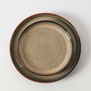 Manufacturers Customized 7.5 Inch Glazed Round Flat <b>Ceramic</b> Western Restaurant Stoneware Steak Dinner <b>Plate</b> - Product Image 3