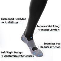 Bas de compression en spandex pour voyage avec logo personnalisé Chaussettes de compression graduées 20-30mmhg médicales