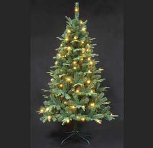 210 cm Green Pre-Lit <strong>Slim</strong> Christmas <strong>Tree</strong>, LED <strong>Tree</strong> - Product Image 2