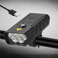Phare de vélo à fixation sur guidon super lumineux 30W pour la conduite nocturne, étanche IP63, rechargeable, alimenté par batterie LED