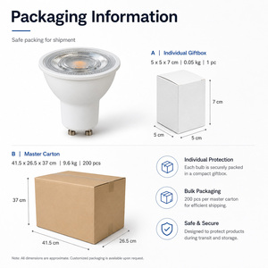 หลอดไฟสปอร์ตไลท์ LED GU10 5W SMD อะลูมิเนียม AC 220V ปรับความสว่างได้ มาตรฐาน FCC ETL Reach RoHS CE 15000H รับประกัน 2 ปี ดาวน์ไลท์ - Product Image 3