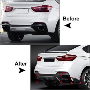 ชุดแต่งดิฟฟิวเซอร์หลัง 14-19 X6 F16 เหมาะสำหรับ BMW X6 F16 M Sport 2014-2019 MP ดิฟฟิวเซอร์กันชนหลังรถยนต์ - Product Image 6