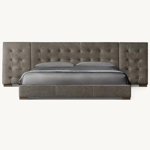 Rhoohill ห้องนอนขนาดควีนไซส์หนังแท้สำหรับขยายเตียงคิงไซส์ทำด้วยมือแบบกำหนดเอง - Product Image 5
