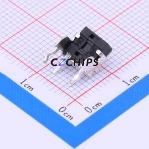 TL1105VF160Q Tactile Switch Through hole Component (THT) Switch Single Pole Single Throw Round Button 1.6N Right Angle Insert - Product Image 2