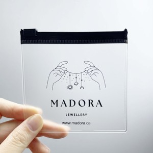 Custom Logo Frosted PVC Zipper Jewelry <b>Bags</b>, Portable Accessory Storage & <b>Packaging</b> <b>Bags</b> - Product Image 1