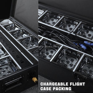 TIITEE nouveau 6*18W alimenté par batterie argent toile de fond RGBWA + UV fête de mariage Dj scène sans fil Par puits lumières avec étui de charge - Product Image 4