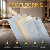 Revêtement de sol SPC 4 mm, imperméable, installation par clic, antidérapant, noyau rigide, planche de vinyle en plastique de pierre, revêtement de sol SPC