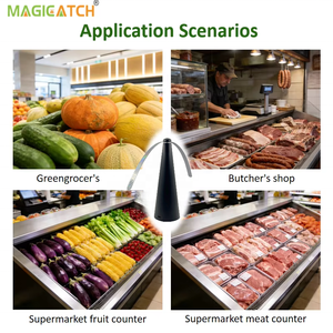 Ventilatore Anti-insetti Magicatch <span class=keywords><strong>in</strong></span> ABS con Batteria Integrata da 1200mAh per Negozi Commerciali, Macellerie, Frutterie - Product Image 6