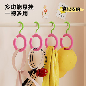 ที่แขวนผ้าพันคอแบบตะขอทรงกลม สำหรับจัดเก็บเสื้อผ้าในหอพัก ห้องนอน ที่เก็บเนคไทและหมวก - Product Image 1