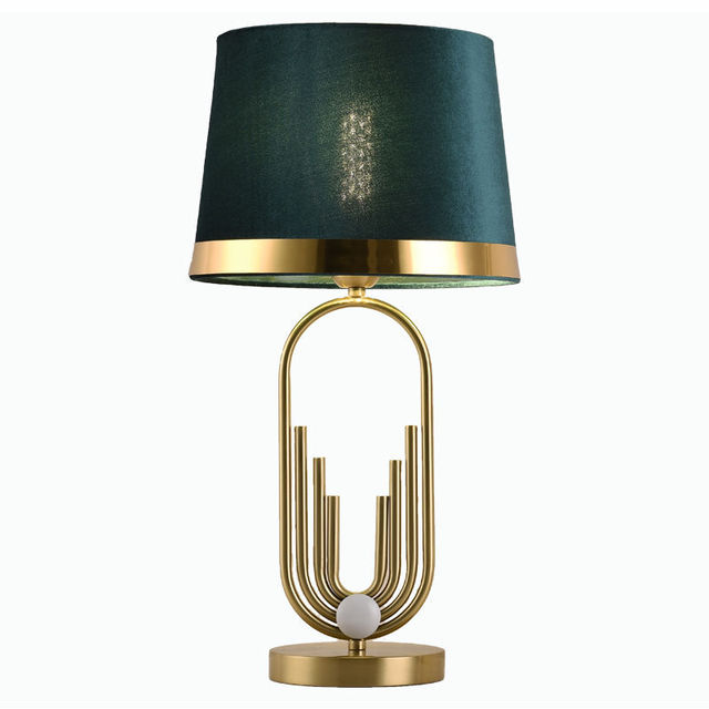 Luxury Hotel Table Lamp Modern Fabric Shade Desk Lamp Home Decorative Night Light Bedside Table Lamp