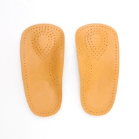 Semelles orthopédiques M2 3/4 en micro-cuir confortables pour pieds plats, soutien de la voûte plantaire, épine calcanéenne, fasciite plantaire, soins des pieds, orthèses